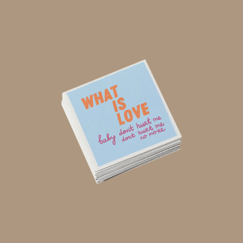 Открытка WHAT IS LOVE