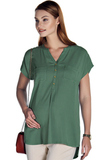 Блузка для беременных 08489 зеленый