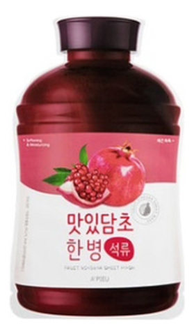 Тканевая маска для лица с экстрактом граната Fruit Vinegar Pomegranate Sheet Mask 20г