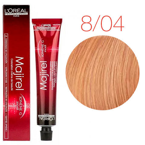 L'Oreal Professionnel Majirel 8.04 (Светлый блондин интенсивный медный) - Краска для волос