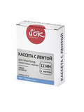 Кассета с лентой S'OK by Sakura Printing TZE535 для Brother, белый на синем, 12мм, 8м , наклейка