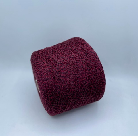 New MIll (пр.Италия), art-Magreb mouline 3/15 500м/100гр, 80% шерсть, 20% полиамид , цвет- Бордо+черный,мулине(159/540) арт.31634