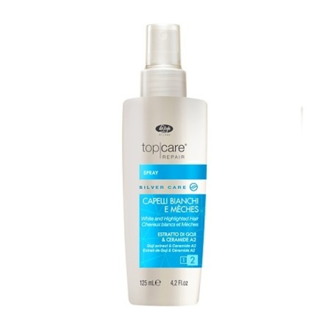 Спрей-бальзам для осветленных, мелированных и седых волос – «Top Care Repair Silver Care Spray» (125 мл)