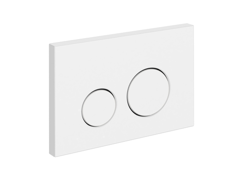 Cersanit 63526 Кнопка TWINS для LINK PRO/VECTOR/LINK/HI-TEC пластик белый матовый с рамкой