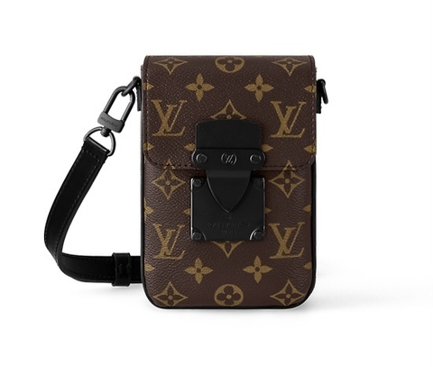 Бумажник Louis Vuitton S-lock Vertical коричневый