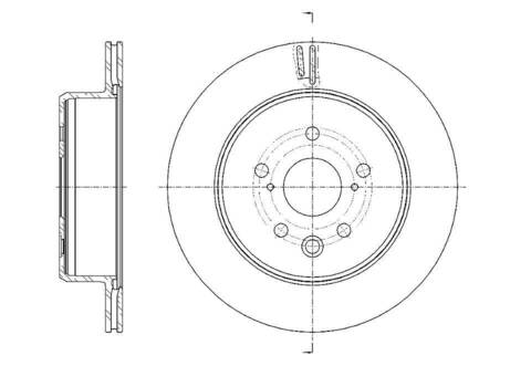 Диск тормозной вентилируемый G-brake  GR-21515