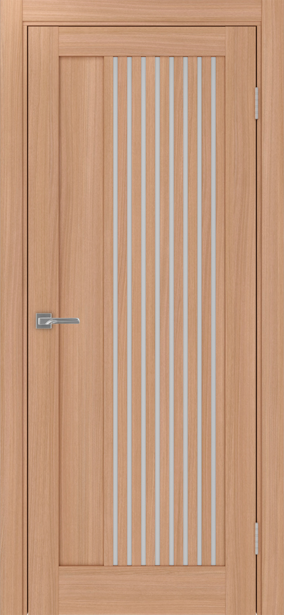 Дверь межкомнатная Оптима Порте Турин 544.12, цвет темный ясень, экошпон, стекло мателюкс