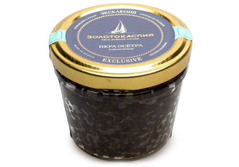 Икра осетровая "Золото Каспия Эксклюзив" классическая, 100г