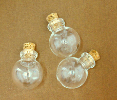 Баночки стеклянные с пробкой (крышечкой), бутылочки, 1 шт или набор.