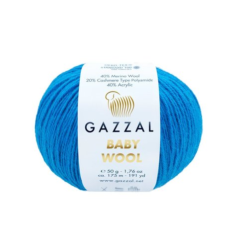 Пряжа Gazzal Baby Wool 830 электрик