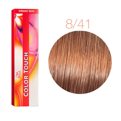 Wella Professional Color Touch Vibrant Reds 8/41 (Светлый красный пепельный) - Тонирующая краска для волос