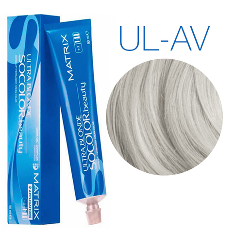 Matrix SoColor Beauty Ultra Light Blondes UL-AV (Пепельно-перламутровый) - Крем-краска для волос