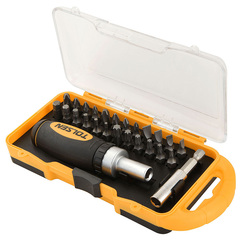 TOLSEN (TT20034) Набор вставок (бит) 1/4", PH, PZ, Hex, Torx, Slotted, 26 предметов