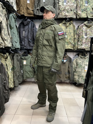 Костюм тактический Rescuer Олива (RipStop, MOLLE, демисезон)