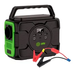 Электростанция портативная Cactus CS-PCS144-EC5 40000mAh 5A 2xUSB черный/зеленый