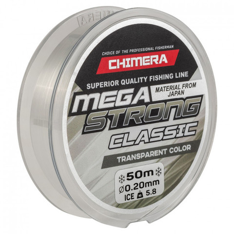 Леска CHIMERA MEGASTRONG Classic Transparent Color 50m 0.16mm продажа от 5 шт.