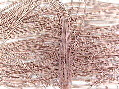 Канитель гладкая золото розовое  1мм