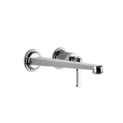 65088#031 GESSI VENTI20 Смеситель для раковины настенный, встраиваемый, однорычажный, излив 243 мм., внешняя часть, цвет хром фото