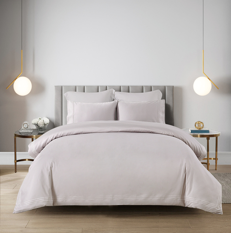 Постельное белье 2 спальное евро Luxe Dream Pure Silver Grey C1011E