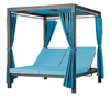 Шатер с лежаками Enigma, антрацит/голубой