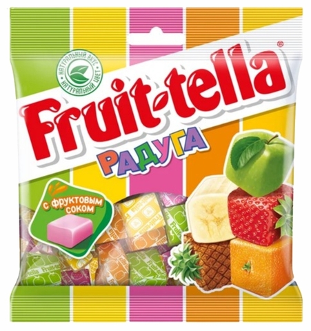 Конфеты жев FRUIT-TELLA Радуга 70 г Perfetti Van Melle РОССИЯ