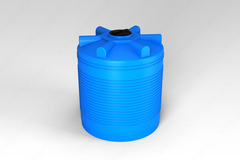 Ёмкость пластиковая пищевая ЭкоПром ЭВГ 2000 л. вертикальная (140x140x154см;черный) - арт.555419