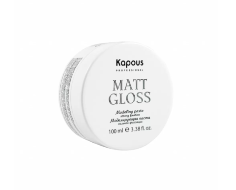 Matt Gloss Моделирующая паста для волос сильной фиксации (Kapous)