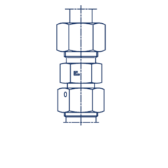 Соединение PNF DS12 М20х1.5 (корпус) не редукционное CAST
