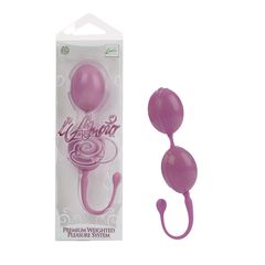 Розовые каплевидные вагинальные шарики L'amour Premium Weighted Pleasure System - 