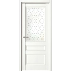 Межкомнатная дверь Византия белый со стеклом