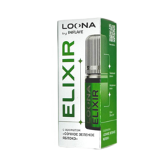 Inflave Loona Elixir Salt 30 мл - Сочное Зелёное Яблоко (20 мг)