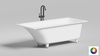 Salini 102117GF ORLANDA KIT 170x75 Встраиваемая ванна с прямоугольной чашей, регулируемые ножки, донный клапан "Click-Clack" белый, сифон, интегрированный слив-перелив, RAL полностью