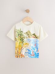 Футболка для мальчика Next AG8-709, Кремовый