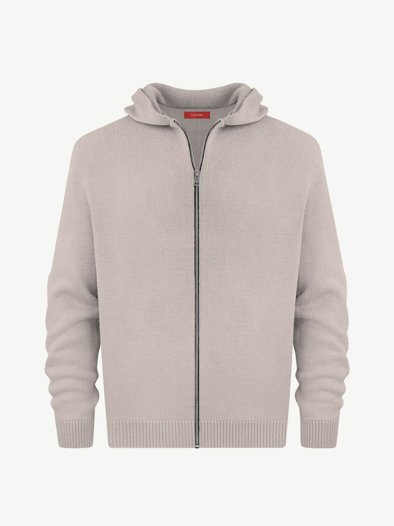 Толстовка на замке из шелка