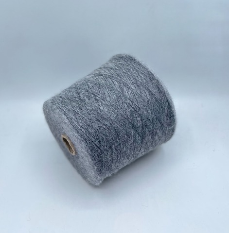 Pecci Filati (пр.Италия), art-Garess melange, 1500м/100гр, 30% Альпака, 31% Меринос, 36% Полиамид, 3% Эластан, цвет- Серый меланж на черной основе ,арт.36355