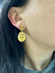 32329 -Серьги CHANEL с овальными подвесками