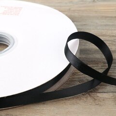 Лента Атласная (1,0см*73,15м) Черный