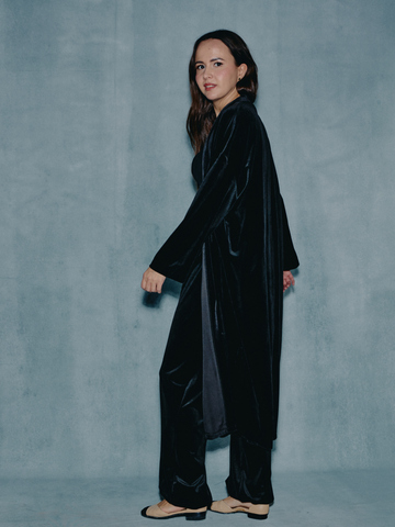 Кардиган из бархата