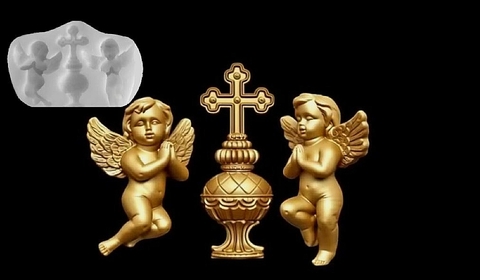 Силиконовый молд Ангелы набор