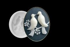 Силиконовый молд Камея № 31 Птички