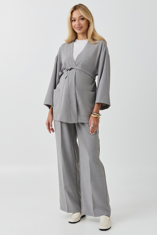 Костюм для беременных и кормящих  18424 серый