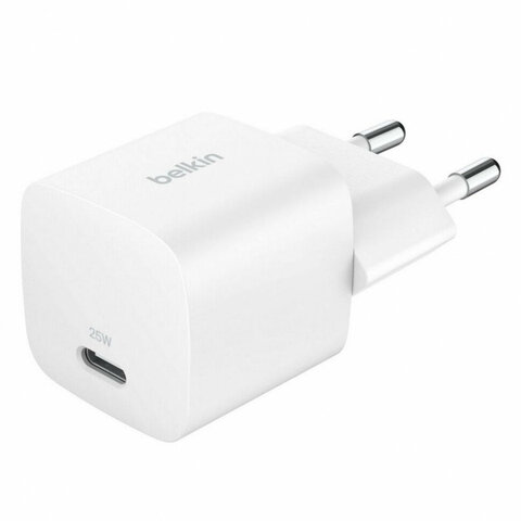 Зарядка Belkin BoostCharge Wall Charger 25W USB-C With PPS, белый