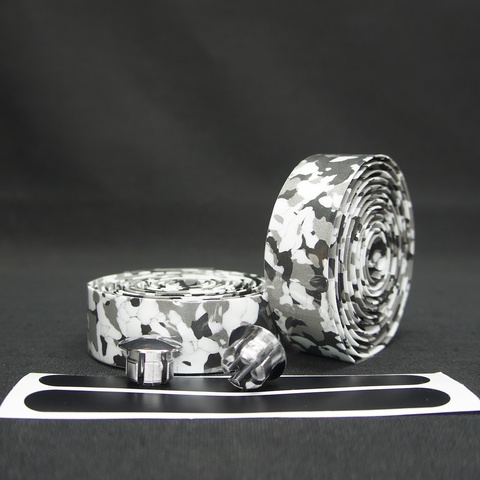 Обмотка руля неопреновая с клеевой основой черно-белая