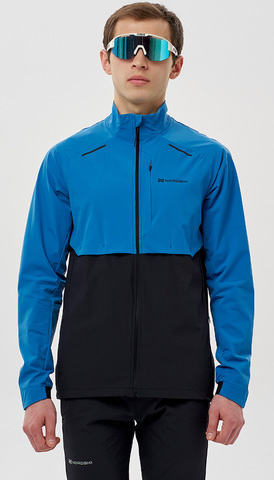 Беговая ветрозащитная куртка Nordski Pro Energy Running Sea/Black мужская