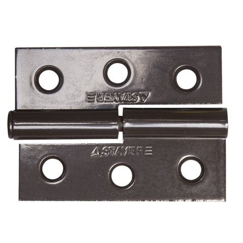 STAYER 65 x 48 x 2.0 мм, разъемная, левая, цвет коричневый, карточная петля (37613-65-3L)