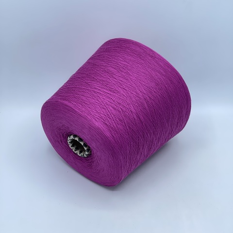 Бобинная пряжа,Cotton combed, 1693м. 100%Хлопок, Мальва(610), 39037