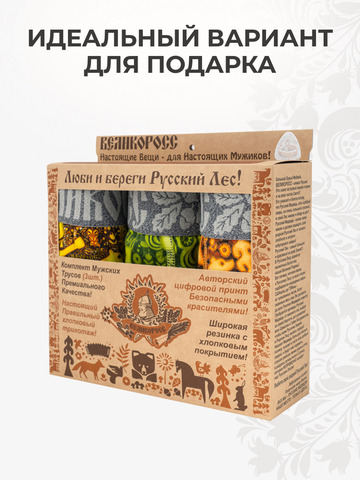 Комплект из 3 трусов-семейные – «Времена года»