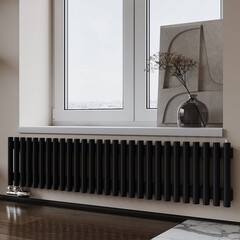 Радиатор трубчатый Guardo Torre 3D-300-28 NK-VER-L R9005(M) черный матовый