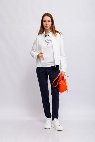 Marc Cain Sports Футболка хлопковая с морской вышивкой