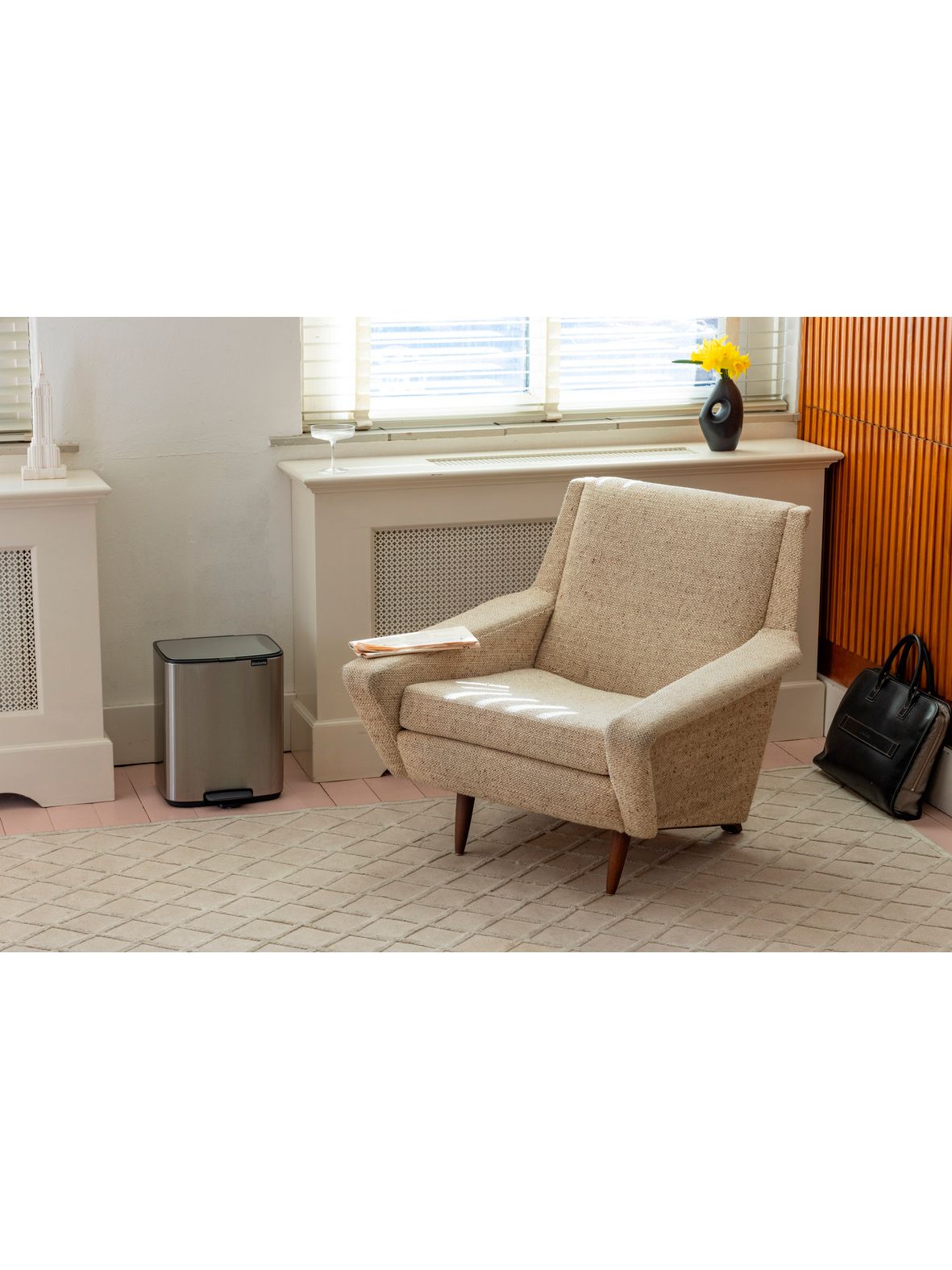 Мусорный бак Bo с педалью (12 л), Стальной матовый (FPP), арт. 238048 - фото 10
